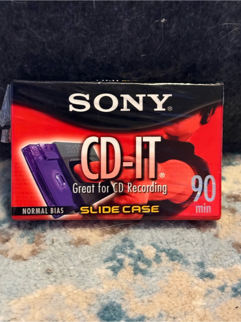 Sony CD-IT 90 Min Recordable Audio Cassette Tape Slide Case C-90CDT1L